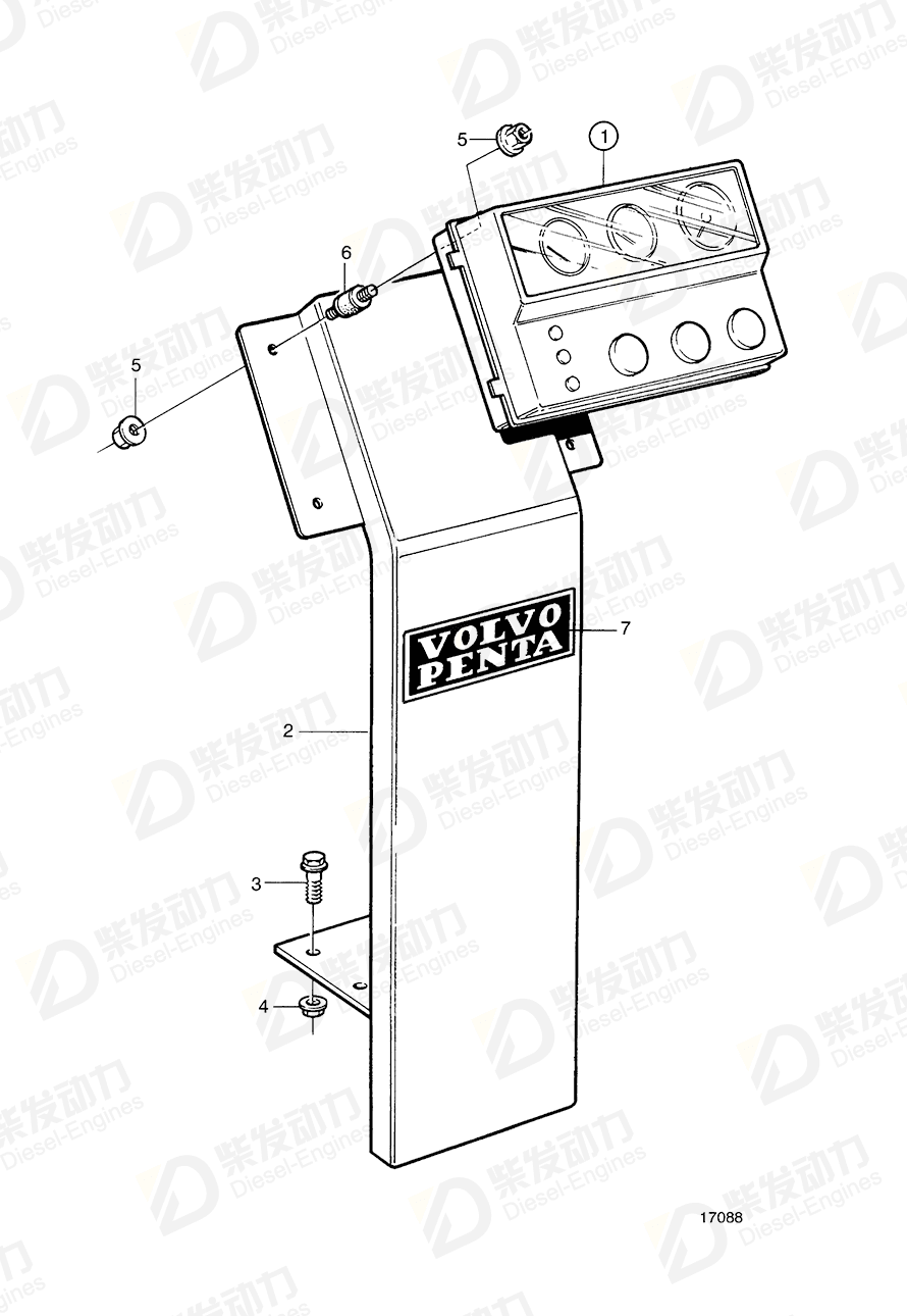 VOLVO Decal 827259 Drawing